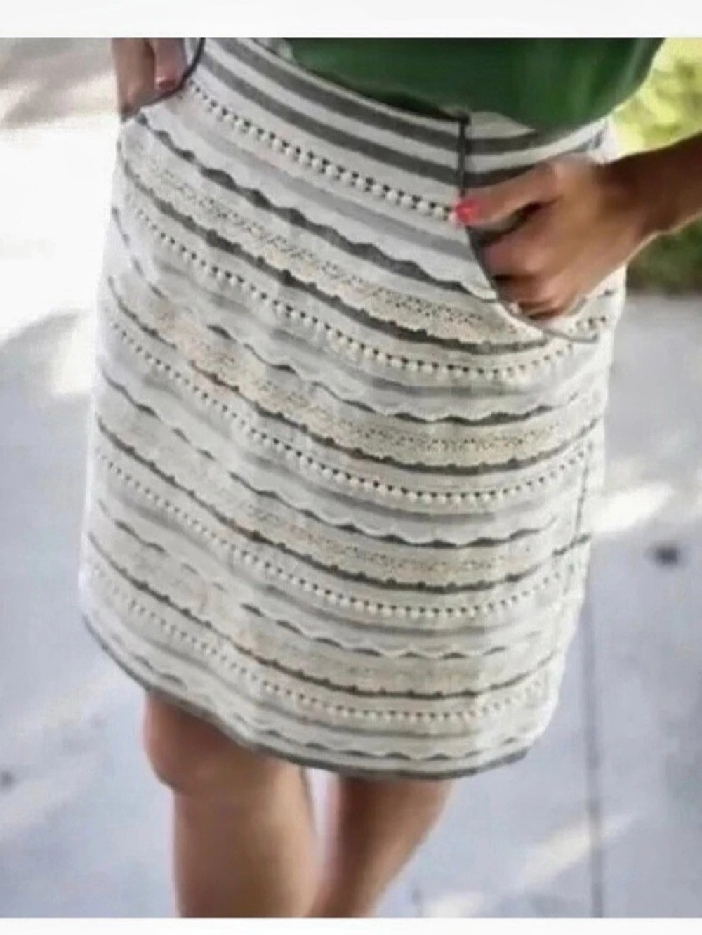 Anthropologie Tabitha Sailing Lace Skirt - Picture 8 of 15